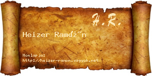 Heizer Ramón névjegykártya
